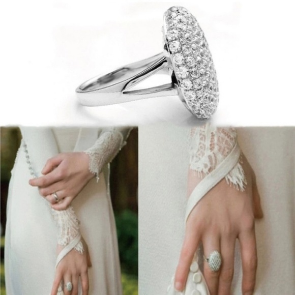 Twilight Bella 925 Sterling Silver Engagement Ring - Picture 2 of 8